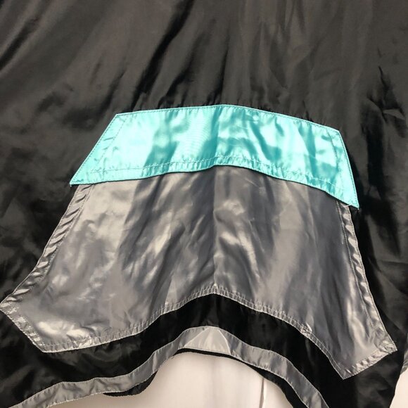 Move U Windbreaker Mens Size XL Black Teal Grey Hoodie Jacket Athleisure - Picture 3 of 7